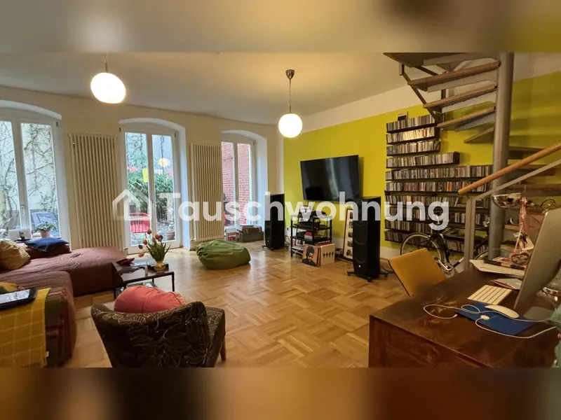 Tauschwohnung: Maisonette mit Garten nahe Chamissoplatz gg größere Wohnung — photo 1